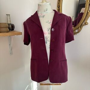 Vintage Jones New York Silk Shirt/Suiting Top